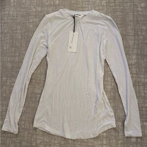NEW TAGS ON White Sans Faff Long Sleeve Shirt